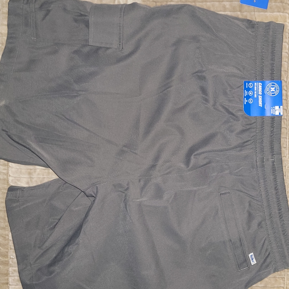 Gray Drawstring Cargo Shorts NWT - image 3